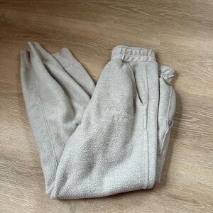 Abercrombie & Fitch Light Gray Fleece Pants